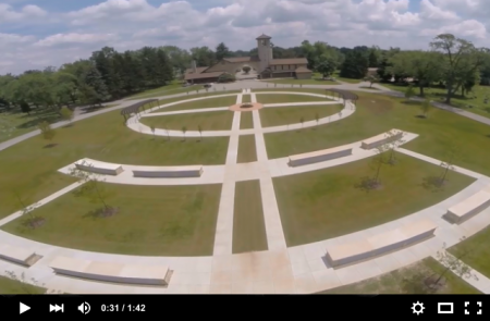 The video shows the expanse of the cemetery’s new columbarium memorial garden. Click the image to see the video.